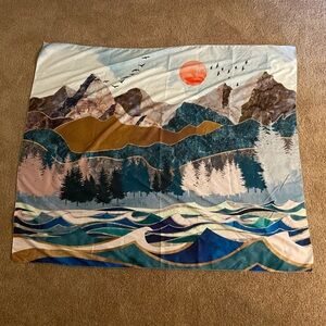 Amazon Mountain Landscape Tapestry - Multicolor